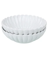 Bia Cordon Bleu Petal Round Serving Bowls, Set of 2