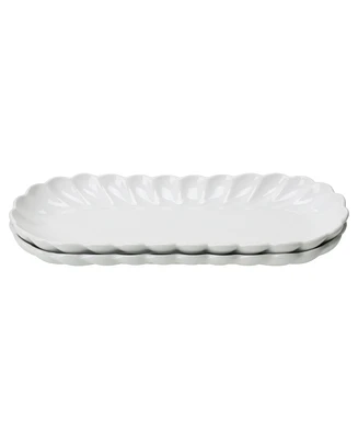 Bia Cordon Bleu Petal Oblong 2-Pc. Platters Set, Service for 2