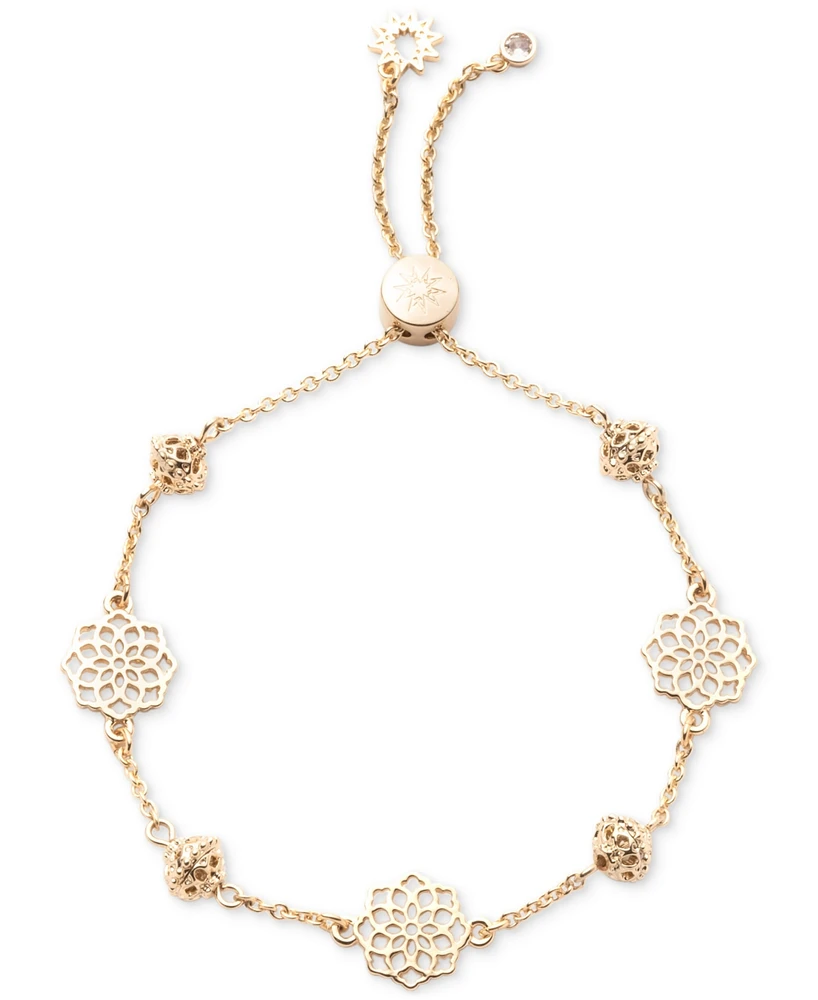 Marchesa Gold-Tone Filigree Slider Bracelet