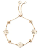 Marchesa Gold-Tone Filigree Slider Bracelet