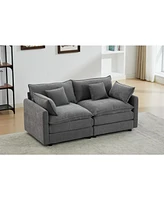 Modular Sectional Sofa,2-Seater Sofa, Modern L-Shaped Sofa for Living Room Bedroom Apartment