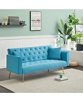 71" Convertible Double Folding Living Room Sofa Bed