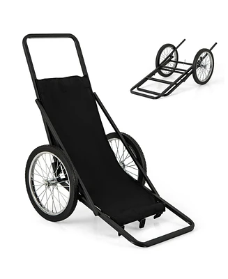 550 Lbs Folding Deer Game Cart with Polyester Liner for Hunting