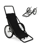 550 Lbs Folding Deer Game Cart with Polyester Liner for Hunting