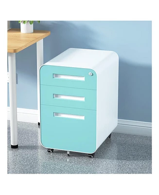 Versatile 3-Drawer Mobile File Cabinet