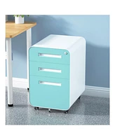 Versatile 3-Drawer Mobile File Cabinet