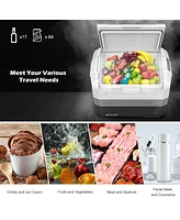 58 Quart Portable Electric Camping Car Cooler