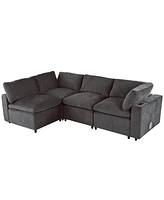 Modular Sofa w/Storage, Usb, Wireless Charger, Bluetooth Speaker