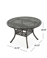 Versatile Aluminum Extendable Outdoor Dining Table for Patio