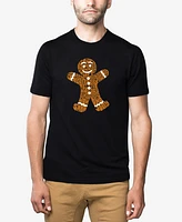 La Pop Art Men's Gingerbread Premium Blend Word T-Shirt