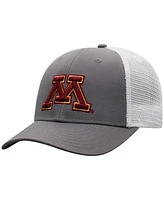 Top of the World Men's Gray/White Minnesota Golden Gophers Victory Baseline Trucker Adjustable Hat