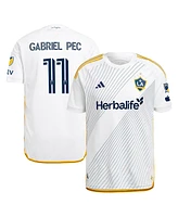 Adidas Men's Gabriel Pec White La Galaxy 2024 Angelino Kit Authentic Player Jersey