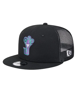 New Era Big Boys and Girls the Joker Black Batman 9FIFTY Trucker Adjustable Hat