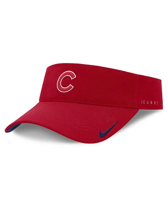 Nike Men's Red Chicago Cubs Primetime Bozz Ace Performance Adjustable Visor Hat