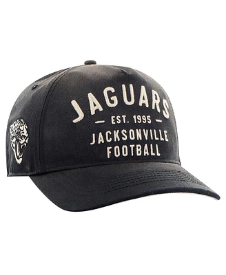 '47 Brand Men's Black Jacksonville Jaguars Dusted Laramie Unstructured Hitch Adjustable Hat
