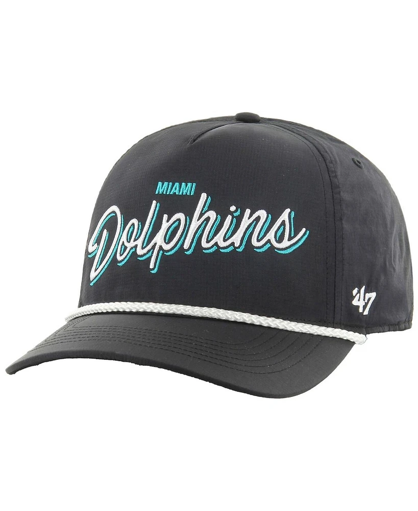 '47 Brand Men's Black Miami Dolphins Brrr Fairway Hitch Adjustable Hat