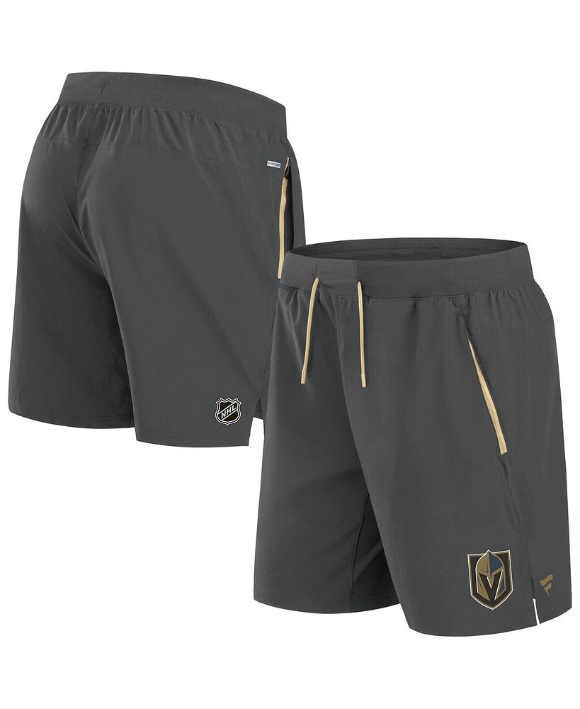 Fanatics Men's Gray Vegas Golden Knights Authentic Pro Rink Performance Shorts