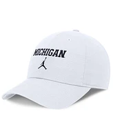 Jordan Men's White Michigan Wolverines Club Tri-Glide Adjustable Hat