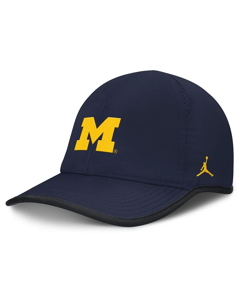 Jordan Men's Navy Michigan Wolverines Featherlight Club Adjustable Hat