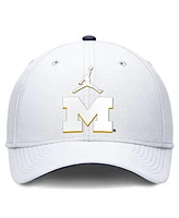 Jordan Men's White Michigan Wolverines Rise Flex Hat