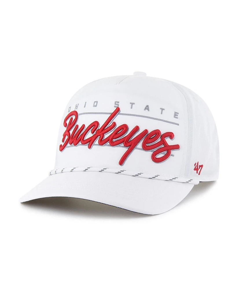 '47 Brand Men's White Ohio State Buckeyes Condor Hitch Brrr Adjustable Hat