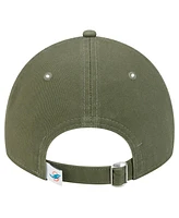 New Era Men's Olive Miami Dolphins Main 9TWENTY Adjustable Hat