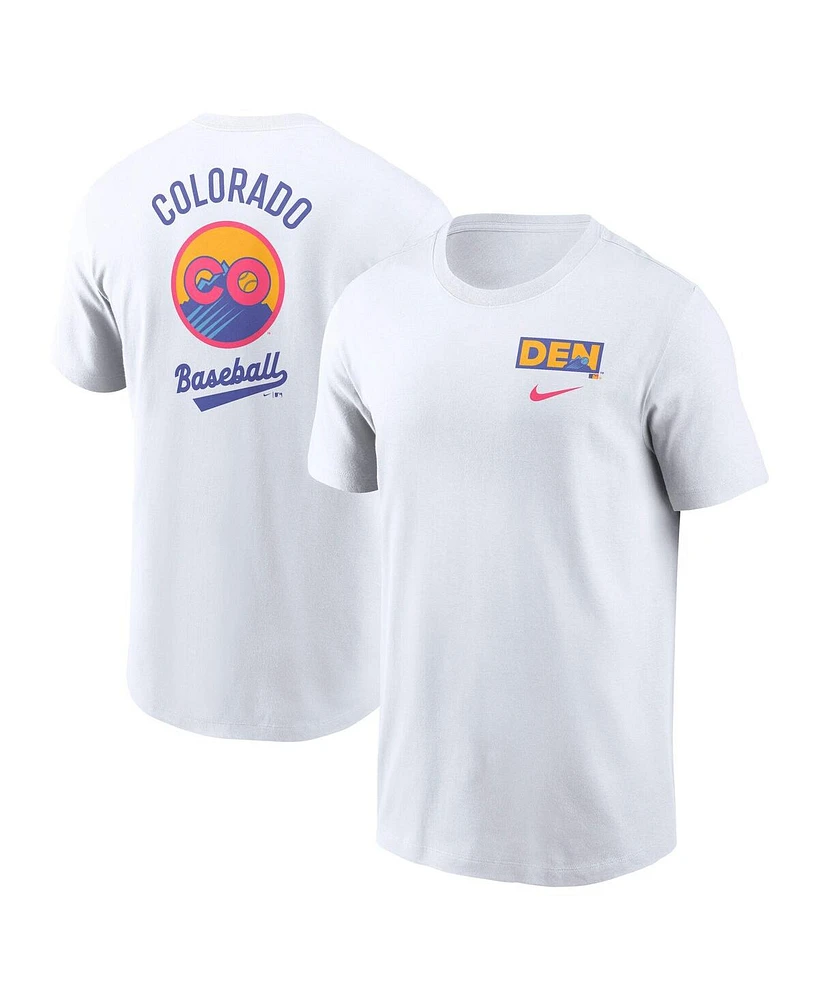 Nike Men's White Colorado Rockies 2025 City Connect Graphic T-Shirt