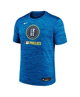 Nike Men's Royal Philadelphia Phillies 2025 City Connect Authentic Collection Velocity Performance T-Shirt