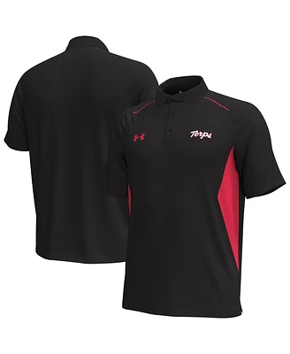 Under Armour Men's Black Maryland Terrapins Title Performance Polo Shirt