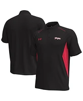 Under Armour Men's Black Maryland Terrapins Title Performance Polo Shirt