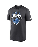 Nike Men's Gray Detroit Lions Legend Icon Performance T-Shirt