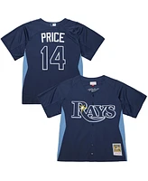 Mitchell & Ness Men's David Price Blue Tampa Bay Rays Authentic Batting Practice Jersey