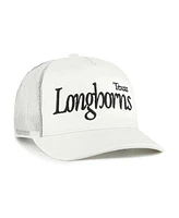 '47 Brand Men's and Women's Cream Texas Longhorns Foundation Script Adjustable Trucker Hat