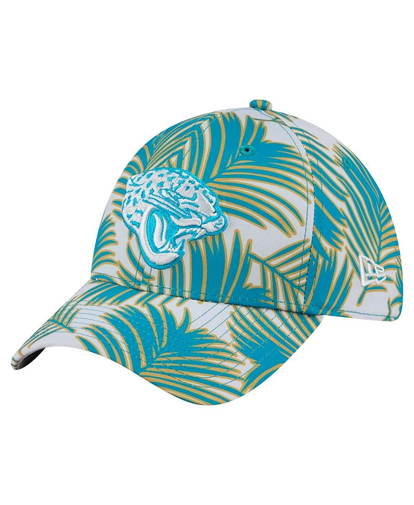 New Era Men's Gray Jacksonville Jaguars Palms 39THIRTY Flex Hat