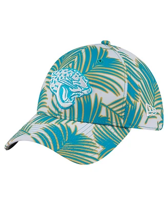 New Era Men's Gray Jacksonville Jaguars Palms 39THIRTY Flex Hat