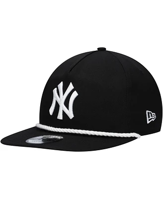 New Era Men's Black New York Yankees Golfer Snapback Hat