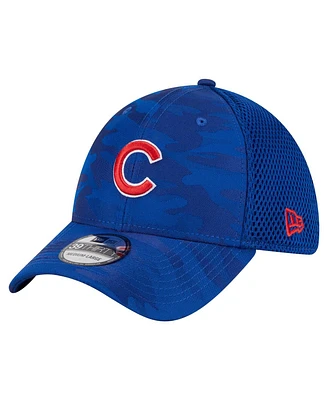 New Era Men's Royal Chicago Cubs Subtle Camo 39THIRTY Flex Hat