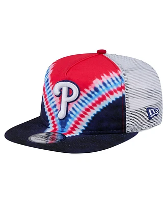 New Era Men's Philadelphia Phillies Tie-Dye Golfer Trucker Adjustable Hat