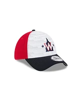 New Era Men's Red/Navy Washington Nationals 2025 Mlb Clubhouse 39THIRTY Flex Hat