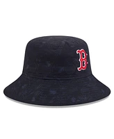 New Era Men's Navy Boston Red Sox 2025 Spring Training All Over Print Bucket Hat