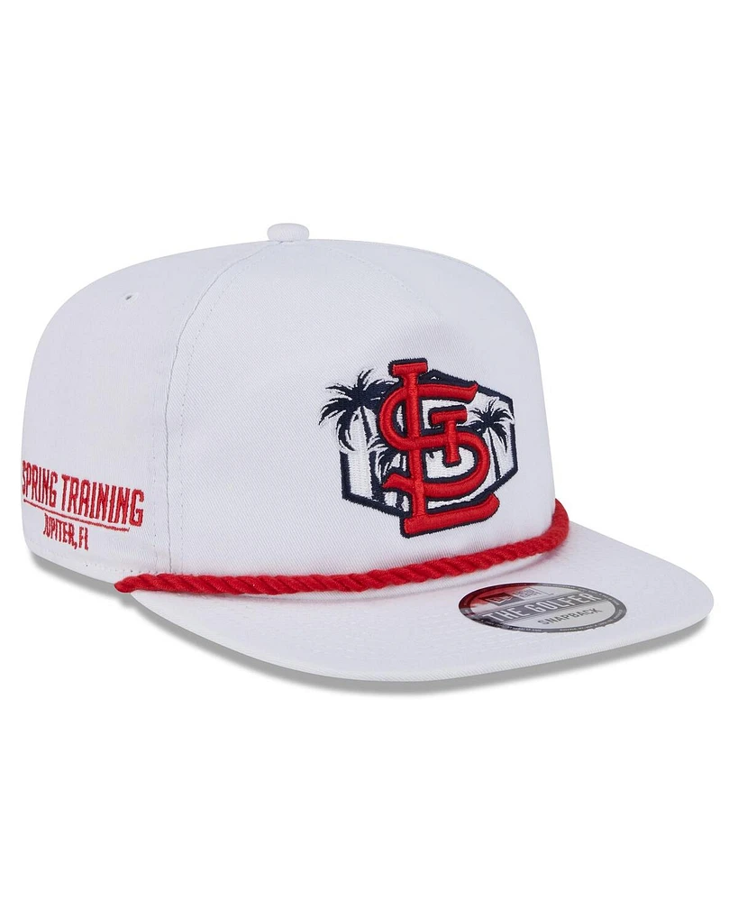 New Era Men's White St. Louis Cardinals 2025 Spring Training Palm Golfer Adjustable Hat