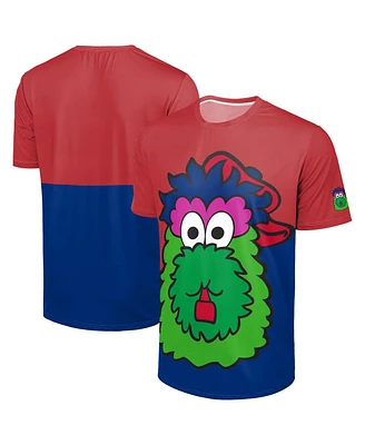 Foco Men's Red/Royal Philadelphia Phillies Big Logo Mascot T-Shirt