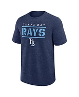Fanatics Men's Heather Navy Tampa Bay Rays Top Notch T-Shirt