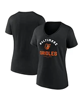 Logo Athletic Women's Black Baltimore Orioles Unrivaled V-Neck T-Shirt