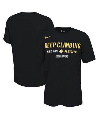 Nike Men's and Women's Black Denver Nuggets 2025 Nba Playoffs On-Court Mantra T-Shirt