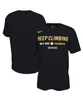 Nike Men's and Women's Black Denver Nuggets 2025 Nba Playoffs On-Court Mantra T-Shirt