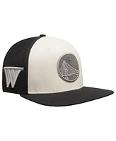 Pro Standard Men's Cream Golden State Warriors French Terry Snapback Hat