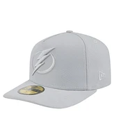 New Era Men's Gray Tampa Bay Lightning Color Pack A-Frame 59FIFTY Fitted Hat