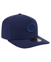 New Era Men's Navy Cincinnati Reds Color Pack A-Frame 59FIFTY Fitted Hat