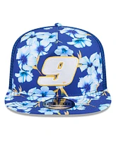 New Era Men's Blue Chase Elliott Adventure Pattern Golfer Adjustable Hat